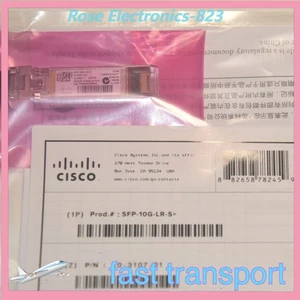 New Sealed SFP-10G-LR-S Cisco 10G SFP+ LR 10km 1310nm SMF Transceiver Module *US - Picture 1 of 2