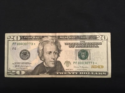 2017A $20 Star Note, Low Run,320k, Cir/ PF00030773* - Image 1 of 2
