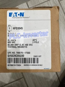 Brand NEW HFD3045 3 pole 45 Amp Molded Case Circuit Breaker Fast Delivery/ - Picture 1 of 4