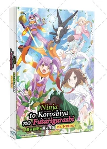 DVD Anime Ninja To Koroshiya No Futarigurashi Series (1-12 End) English Subtitle - Picture 1 of 7