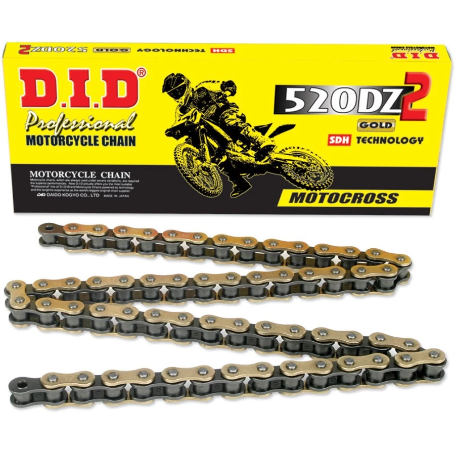 DID 520 DZ2 Chain - Gold, 120 Links 520DZ2X120RB - Image 1 of 3