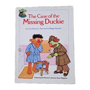Der Fall des vermissten Entes Vintage Henson Muppets Sesamstraße Buch  - Bild 1 von 5