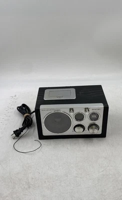 Sentry XR100 Black Silver Corded MP3/AM/FM/Sound Box Clock Radio - Image 1 of 4
