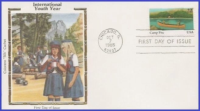 USA3 #2163 U/A COLORANO SILK FDC   Camp Fire Inc. 75th Anniversary Boy Scouts - Image 1 of 1