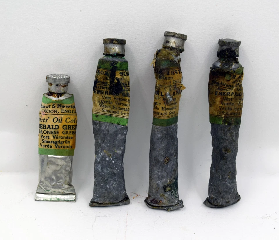 Emerald Green Oil Paint - W&N - GENUINE - ANTIQUE - (Choose ONE out of FOUR!) - Image 1 of 1