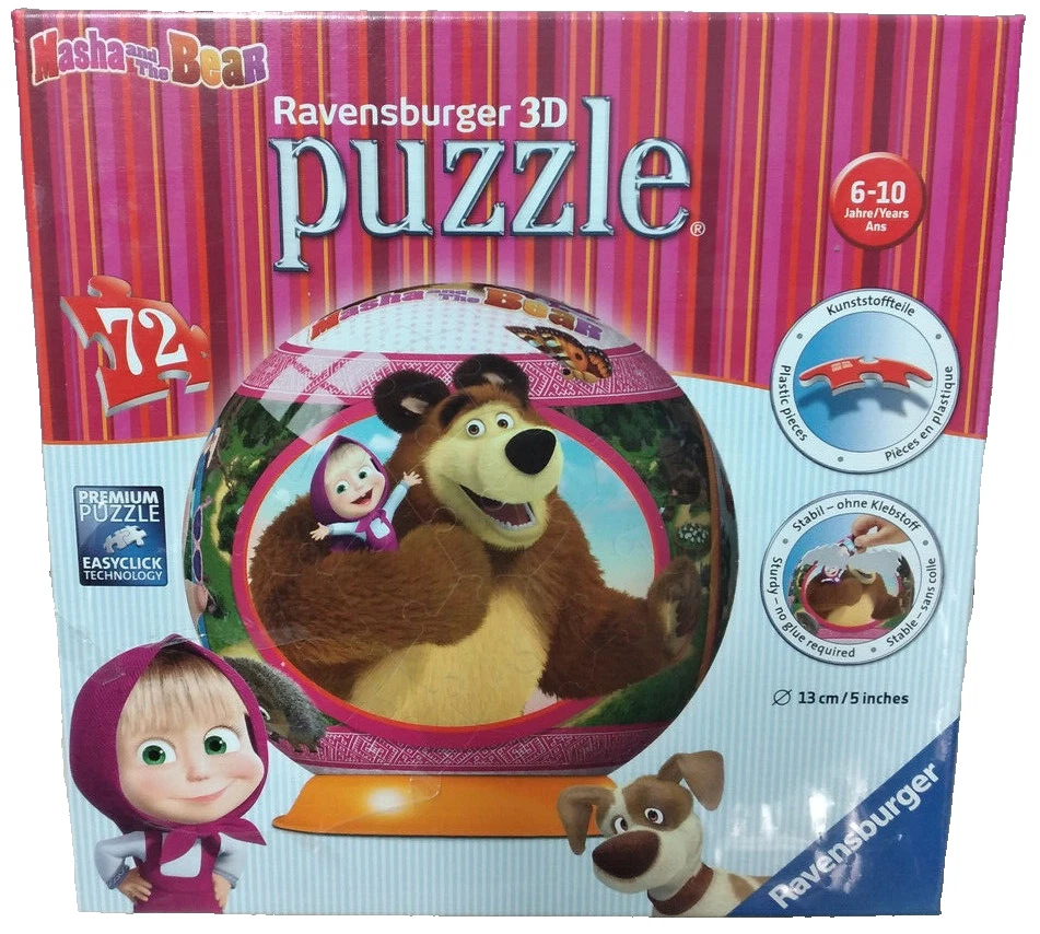 PUZZLE BALL  MASHA E ORSO 72 PEZZI - Immagine 1 di 1