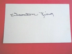 Clanton King - Autographed 3" X 5" Index Card - Purdue - linebacker - Picture 1 of 1