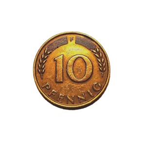 Germany - Federal Republic 10 pfennig Coin 1949F Excellent Condition World Coin - Picture 1 of 2
