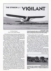 Stinson L-1 Vigilant Grasshopper Aircraft Report 9/9/2022l - Picture 1 of 1