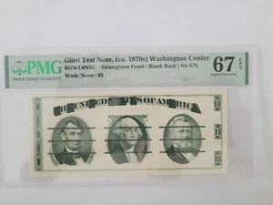 1970 PMG Ms 67 giori test note Washington Center - Picture 1 of 6