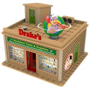 Medidor O Drake's Hardware Shop con pancarta giratoria motorizada e iluminación - Imagen 1 de 9