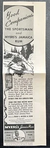 Myer’s Jamaica Rum Fred L Myers & Son 1934 Werbung Print Reklame - Bild 1 von 2
