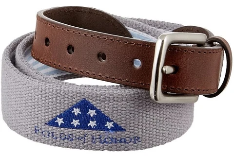 Walter Hagen Canvas Embroidered Grey Logo Belt Folds of Honor S 30" 32" Cover