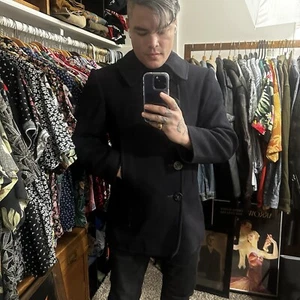 Naval Clothing Factory 1940s WWII Era Navy Wool Double Breasted Peacoat 38 to 40 - Picture 1 of 13
