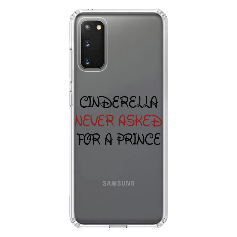 Capa transparente para Galaxy S (escolha o modelo) Cinderela nunca pediu por um príncipe - Imagem 1 de 1