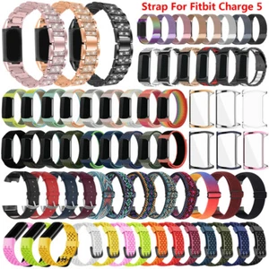 Nylon Silikon Leder Uhrenarmband Für Fitbit Charge 5/6 Smartwatch Ersatz Armband - Bild 1 von 419