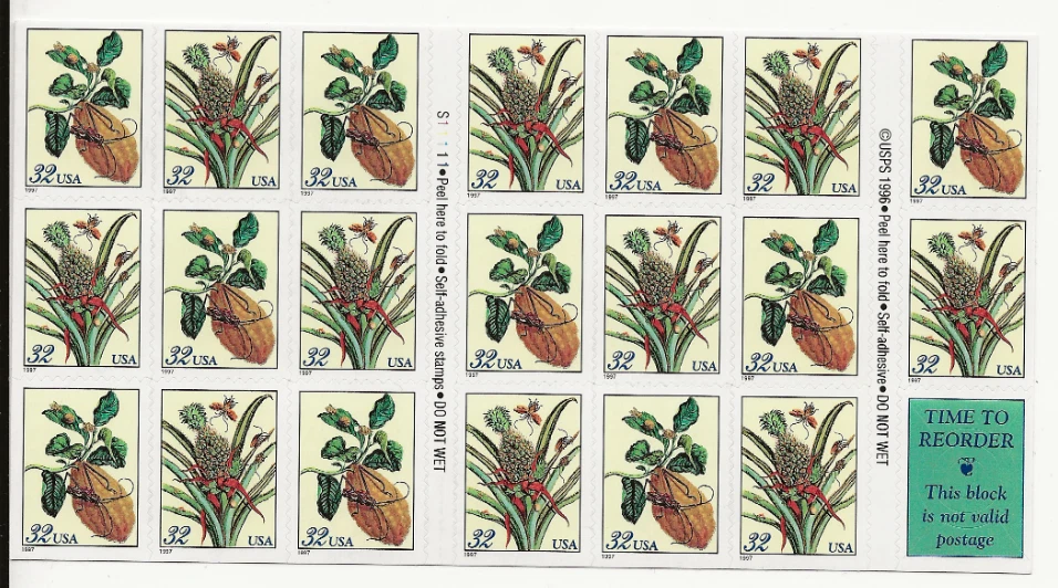 Scott #3127a Booklet Pane Fine/Very Fine MNH Cat. Value $13.00      #fol N - Image 1 of 1