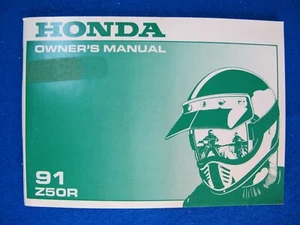 Honda 1991 Z50R New Old Stock Original Factory Owners Manual F257 - Picture 1 of 5