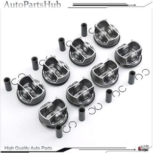 Juego de 8 pistones y anillos para Porsche Cayenne Panamera Turbo 4.8T 970 / M48.70 - Imagen 1 de 6