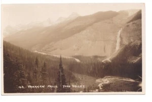 Takakkaw Falls Yoho Valley BC Canada, Byron Harmon Real Photo RPPC Postcard #143 - Picture 1 of 2