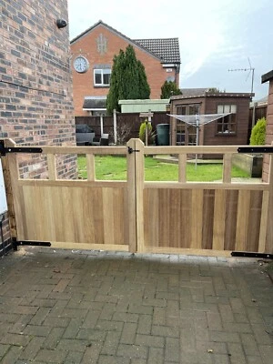 Iroko Hardwood Cottage Style Gates (please Read The Item Description)Advert Only - Image 1 of 4