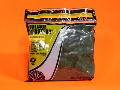 WOODLAND SCENICS FC58 FOLIAGE CLUSTERS MEDIUM GREEN 50.8 in³ (832 cm³)  NEW!🍁 - Image 1 of 3