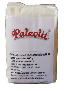 500g Weinsäure Lebensmittelqualität E334 natürlicher Traubenextrakt - Bild 1 von 4