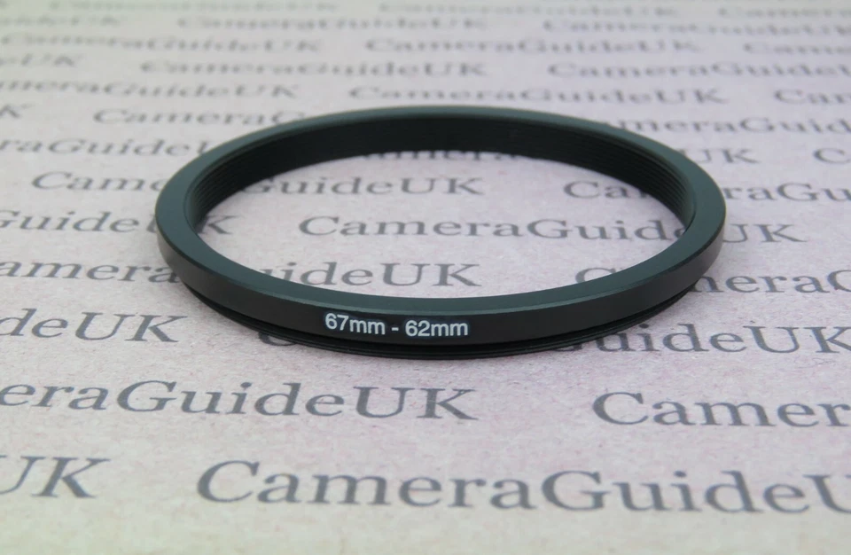 67mm to 62mm 67mm-62mm Stepping Step Down Filter Ring Adapter  - Image 1 of 2