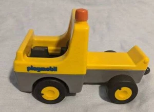 Vintage 1990 Playmobil Yellow Construction Dump Truck Toy Car Vehicle Rare - Picture 1 of 9