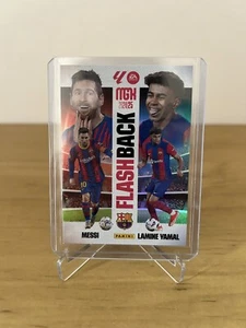 LIONEL MESSI - LAMINE YAMAL #429 FLASHBACK 2024-25 CROMO MEGACRACKS PANINI 24/25 - Bild 1 von 2