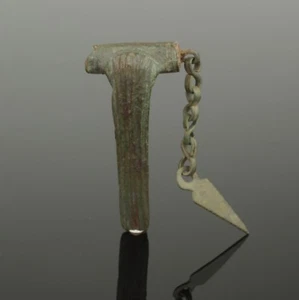 SELTENE ANTIKE RÖMISCHE BRONZE CHATELAIN TYP BROSCHE 2. N. N. Chr. 654 - Bild 1 von 1