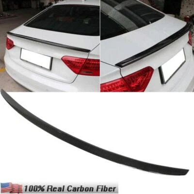 Alerón labial trasero de fibra de carbono para Audi A5 S5 RS5 cupé 2009-2016 Foto 1 de 4