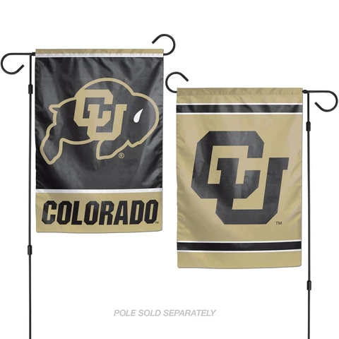 Colorado Buffaloes NCAA Wincraft Double Sided 12x18 Garden Flag FREE SHIP! Cover