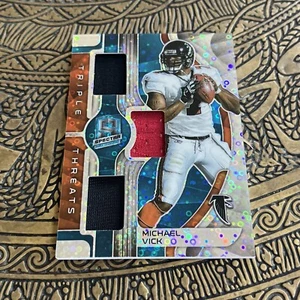 Panini Spectra 2023 - Triple Threats Hyper Prizm Michael Vick/60 (MEM) Falcons - Imagen 1 de 2