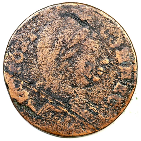 1785 3.5-B R-5+ Connecticut Colonial Copper Coin Cover
