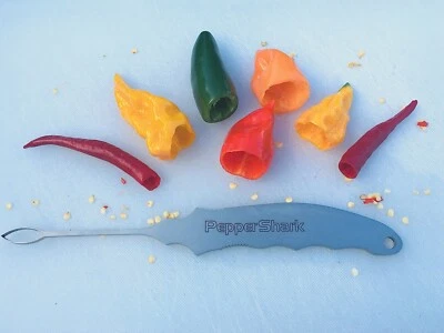 Herramienta para pimienta, limpiador de pimienta, dessembrador de pimienta, cortador de pimienta, cuchillo para pimienta Foto 1 de 3