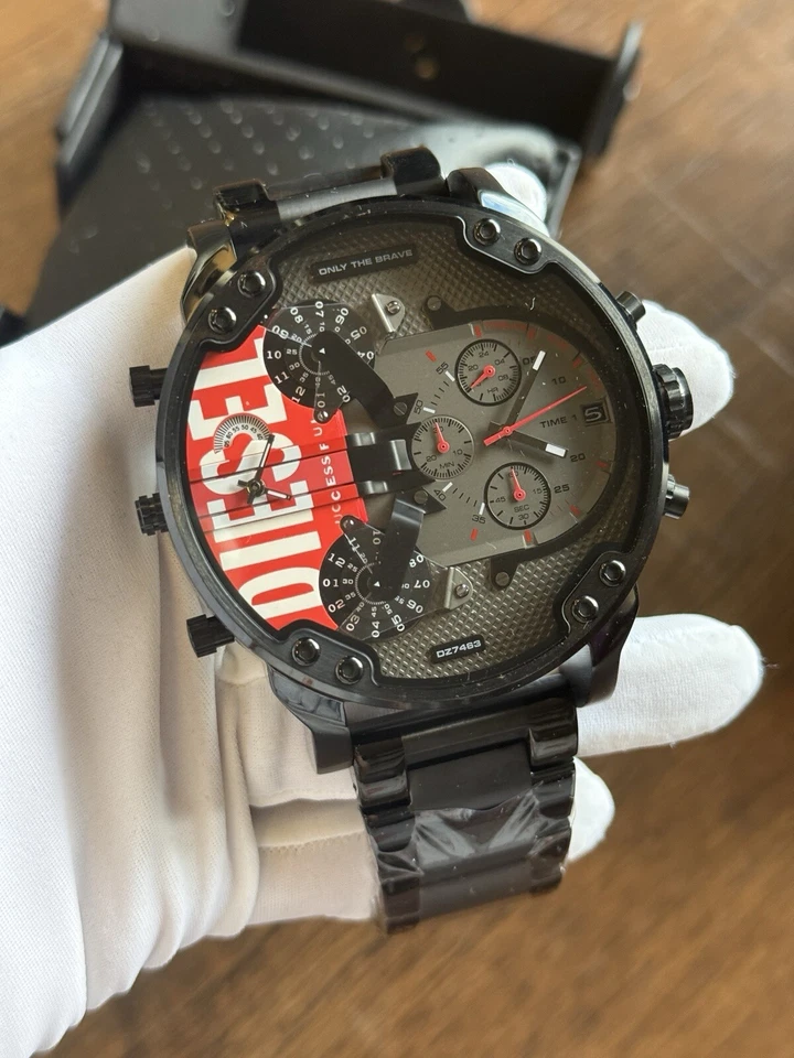 RELOJ DZ7463 2024 Diesel Hombre MR. DADDY 2.0 Gris Chapado Acero Inoxidable NUEVO Foto 1 de 4