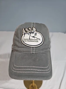 Rocky Mountain Elk Foundation Sustaining Member Strapback Adjustable Hat Cap - Picture 1 of 10