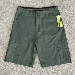 Boy Scouts of America Cargo Shorts Youth 22 Uniform Canvas Green - Picture 1 of 16