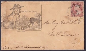 1862 Civil War Patriotic Cover Why Don't You Take It? Bischel 1471 OLD POINT CDS - Picture 1 of 1