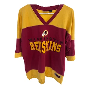 Vintage 1996 Washington Redskins The Edge NFL Trikot Gr. L Burgundy Gold Shirt - Bild 1 von 5