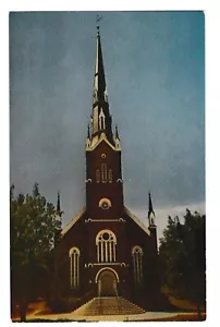 UNIONSKIRCHE Steiler Außen Abendhimmel Neffs Pennsylvania PA Postkarte - Bild 1 von 2