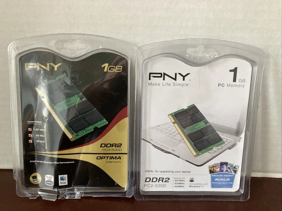 PNY PC2-5300 1 GB SO-DIMM 667 MHz DDR2 Memory (MN1024SD2-667)