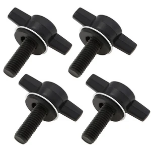 4 pezzi bulloni rimozione rapida viti pollice e rondelle adatti per Jeep Wrangler 2007-2023 - Foto 1 di 12