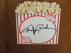 GEOFFREY RUSH ("SHINE/LES MISERABLES/THE BOOK THIEF")Signed  5 x 5  Popcorn Card