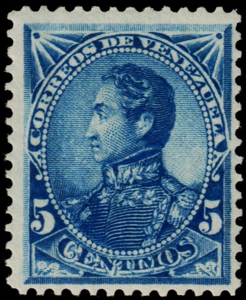 ✔️ VENEZUELA 1882 - SIMON BOLIVAR - SC. 74 MH * Foto 1 de 1