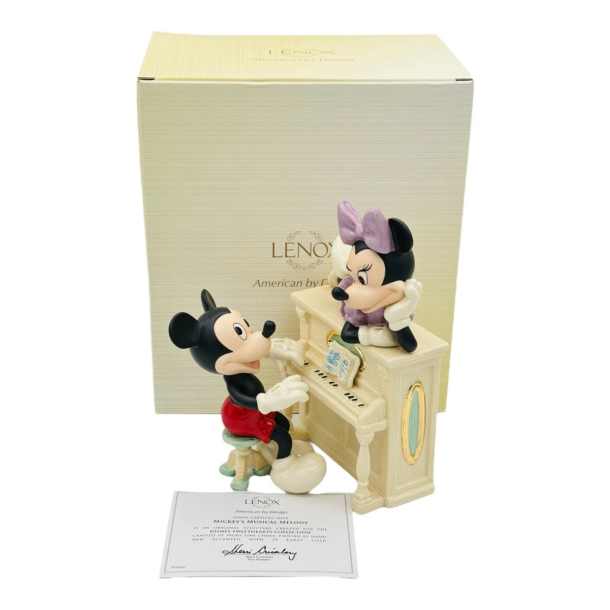 【美品】ミッキー　レノックス　宝箱　置物　インテリア　工芸品　美術品　A3275 美品】ミッキー レノックス 宝箱 置物 インテリア 工芸品 美術品 A3275