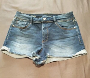 New York REWASH Brand Denim Short Shorts Distressed 11/30 Women's  - Picture 1 of 9