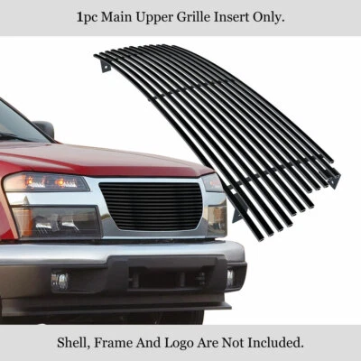 Se adapta a GMC Canyon 2004-2012 acero inoxidable negro billet rejilla inserto Foto 1 de 4