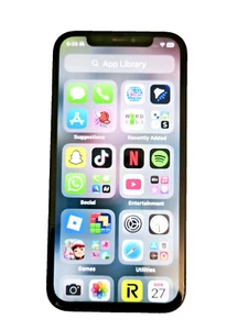 iPhone 12 Bleu Marine 128Go DÉBLOQUÉ écran est cassé - Photo 1 sur 18